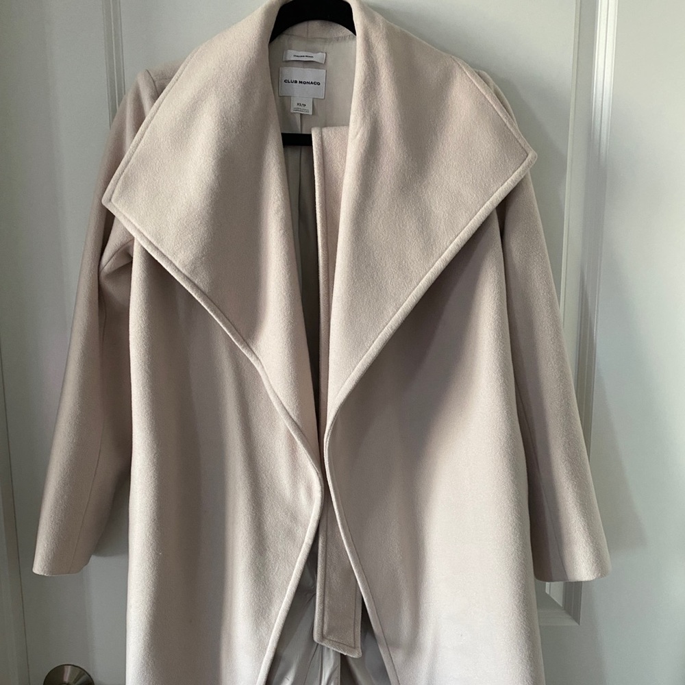 Club Monaco Blush Wrap Coat - Picture 5 of 7